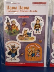 Scholastic Reading Club LLAMA LLAMA Halloween Sticker Set Of 4 Packs 2014