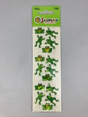 SANDYLION Stickers Prismatic/Shiny Frogs New Sealed Vintage PPM67