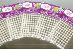 HORIZON GROUP USA ADHESIVE STICKERS 3D PEARLS 5 PKGS (90 PEARLS PER PKG) CRAFTS