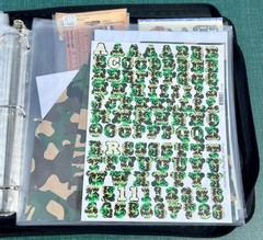 Crop In Style Binder With Lots Of Stickers ~ 17 Sheets full ~ Navy Blue Binder