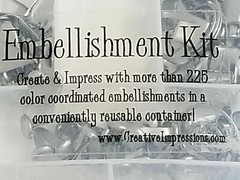 NEW Creative Impressions Pewter Embellishments Eyelets Brads Clips Scrapbooks -F