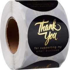 Thank You Stickers Small Business – 1.5 Inch Thank You for Supporting My Small