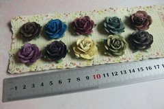 SUGAR BLOOMS COLLECTION REFLECTIONS – 10 Pk 30mm Across Paper Roses PRIMA EA