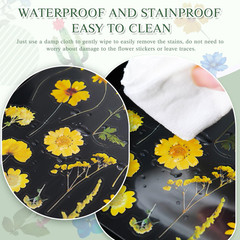 500Pcs Natural Flower Stickers with 260Pcs Letter Stickers,Self-Adhesive Flower