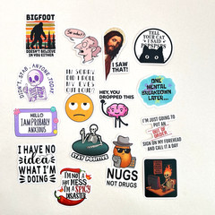 Snarky Funny Quote Stickers Junk Journal Collage Scrapbooking Laptop Phone