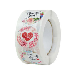 500pcs/1 Roll Stickers Thank You Self-Adhesive Sealing For Gift Box Envelope NEW