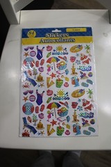 Laser 84PC Summer Party ~ Sand Sandals Hats Chair Umbrella Sun Glasses Scrapbook