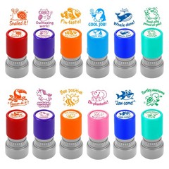 12Pcs Animal Teacher Stamps for Classroom, Teacher Appreciation Gifts, Self I…