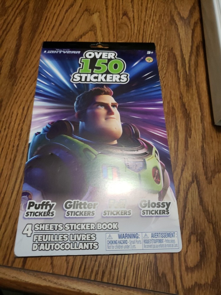 Disney Pixar Lightyear Over 150 Stickers Puffy/Glitter/Foil/Glossy New