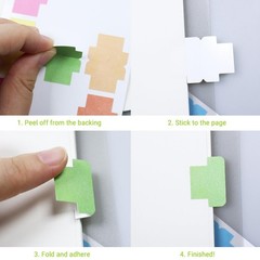 120 PCS Multi Sticky Blank Monthly Index Tab Page Marker Flag Label Note