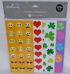 Hallmark Stickers Easter Smiley Face Fall Snowman Halloween Valentine St Pat NIP