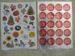 Vtg Current Inc Christmas Sticker Sheet Lot 8.5×11 (21) Full Sheets(14) Partial