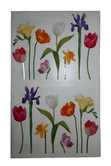 VTG Mrs. Grossman’s Stickers Spring Stems Flowers Bouquet Tulips Daffodils Lilac