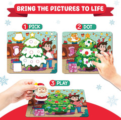Christmas Special – Dot Stickers for Toddlers, Holiday Theme Dot Art Activity fo
