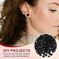 150 Pcs 10mm Clay Rhinestone Beads for Jewelry Making Black/Blue/White