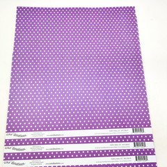 Darice Coredinations Scrapbook Paper Lot 12×12 Purple Small Dot 10 Sheets 2014