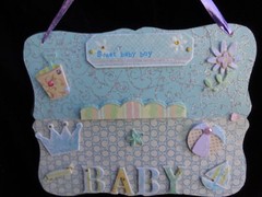 HAND MADE «3D BABY BOY PLAQUE»