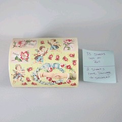 Vintage Frances Meyer Love Notes Floral Sticker Roll Lot of 83 Sheets – READ