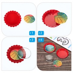 100PCS Bottle Caps for Crafts, Decorative Bottle Cap, Mixed Colors