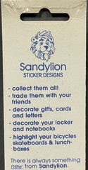 Rare Vintage Stickers NIP Sandy Lion Mother Of Pearl Opal Iridescent Flamingo