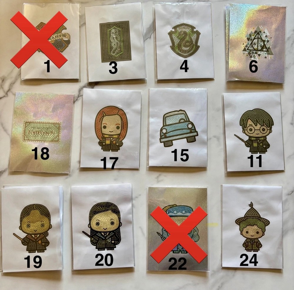 Harry Potter Diamond Art Stickers For Craft Buddy Album by Crystal Art