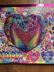 Lisa Frank Giant Sticker Activity Pad Over 2000 Stickers, Play Scenes, Design Pg