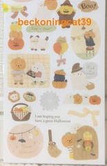 GAIA Natural Halloween Sticker Selection Pumpkin Ghost Cat Home 2023 MADE JAPAN