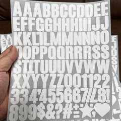 980 Pcs 1 Inch Vinyl Waterproof Letter Stickers,10 Sheets Self-Adhesive Alpha…