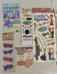 Scrapbooking Stickers Lot of 10 pkg LOVE COUPLE Assorted Types Brands Scrapbook
