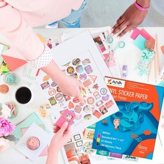 Waterproof Printable Vinyl Sticker Paper – 30 Glossy Sheets for Crafting