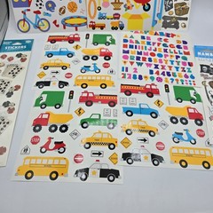 Vtg Mrs. Grossmans & Other Brands Sticker Lot Transportation Playground Pirates