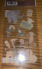 Sticko Petting Zoo Elephant Monkey Lion Giraffe Animals Craft Scrapbook Stickers