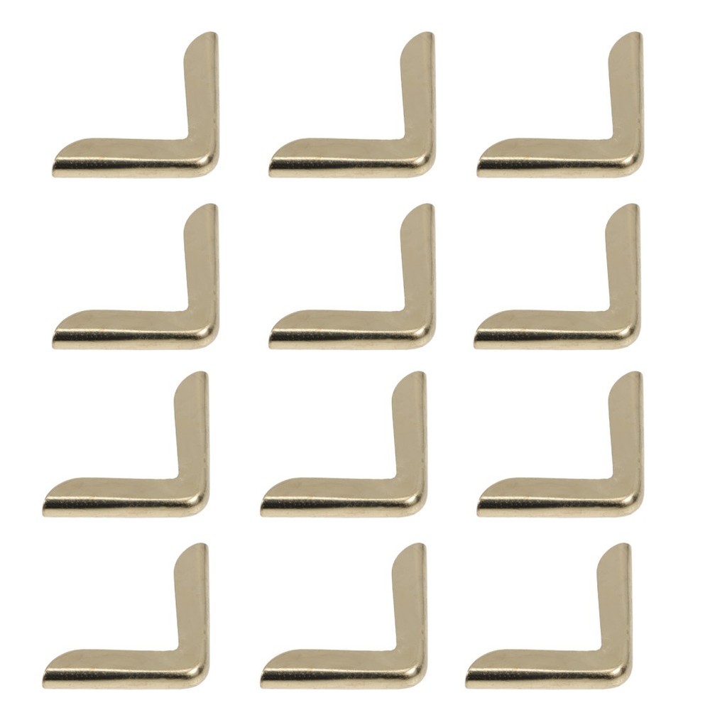 50Pcs Durable Metal Book Corner Covers Vintage Golden Iron Album Protectors