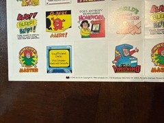 VTG 1984 Scholastic Book Club Sticker Sheet Pac Man Pickles Video Games RL Stine