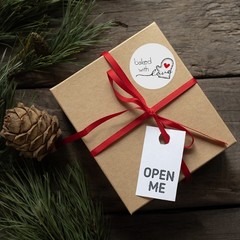 500 Pcs Baked with Love Label Stickers for Bakery Cookie Bags Wedding Christmas