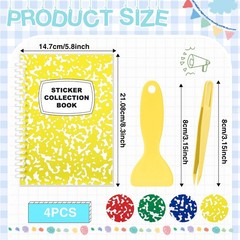 Sabary Sticker Collecting Book Album A5 Colorful