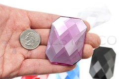 62x42mm Pink H112 Huge Self Adhesive Octagon Jewels – 1 Piece