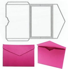 Envelope Die Cuts for Card Making & Scrapbooking, Metal Template Molds for DI…