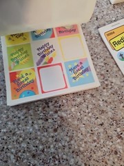 Vintage 1990 Redi-Stix Birthday, Cross, Rainbow Religious Stickers Seals USA Inc