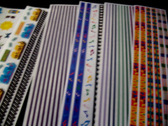 Lot of Stickers, Great Lengths, Hot Pink Lines, Textiles, Amusement Park, Dance