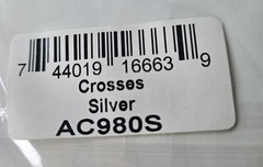 stampendous peel stickers silver crosses