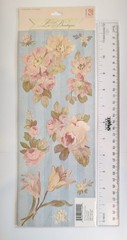 La Boutique Chateau Florals Glitter Embossed Scrapbooking Stickers By K&Company