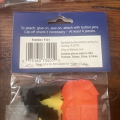 5- Packs Decorative HALLOWEEN Theme Buttons Set for Sewing & Crafts New In Packs