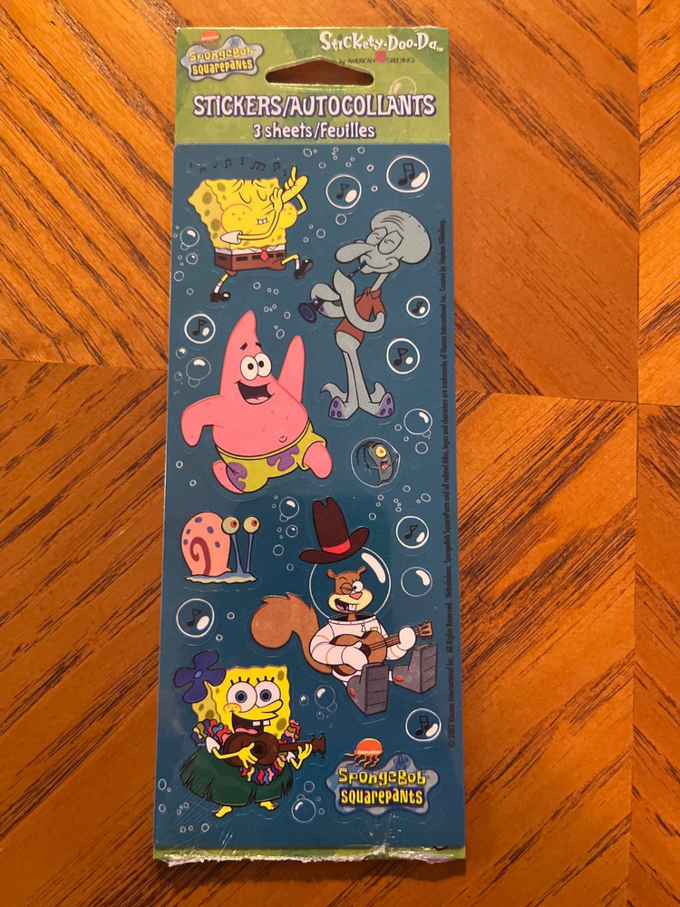 Vintage 2002 Spongebob Squarepants Stickers