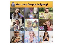 Purple Ladybug Scratch and Sniff Stickers, 1260 Count, 15 Scents