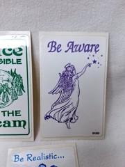 Vintage 90s Angel Stickers Expect A Miracle Spiritual Peace Dream Lot Of 16