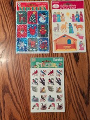 Vintage Holiday Stickers by Paper Magic Group Lot Of 3 New In Package Sealed