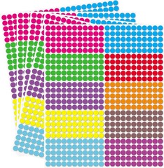 Small Dot Stickers – round Color 1/4» Coding Labels Circle Dot Stickers Label S