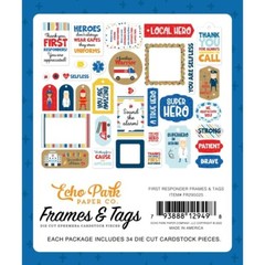 Crafts EP Frames Tags First Responder Local Hero Thank You Amazing Police Fire