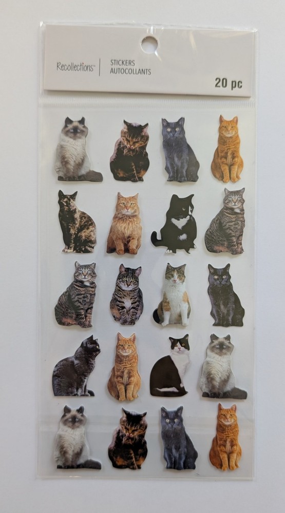Cats Kittens Pets Different Breeds Cat Themed Scrapbook Stickers Recollections